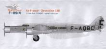 1/144 Dewoitine D.338. Decals Air France