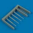 1/72 A-1 Skyraider gun barrels and pitote tube (HASEGAWA)