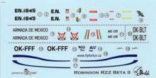1/72 Robinson R22 Beta II (4x decal versions)