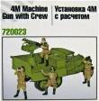 1/72 AA Quadriple Machine Gun 4M with Crew
