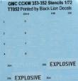 1/72 GMC CCKW 353-352 stencils