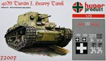 1/72 40M Turan I. Heavy Tank (resin kit+PE&decals)