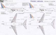 1/144 Boeing 737-300/400 TRANS BRASIL PT-TEA/TED/THE