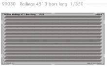 1/350 Railings 45� 3 bars long