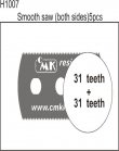 Smooth saw (both sides) 5pc.