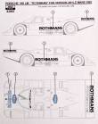 1/43 Rothmans logo (Porsche 956, Le Mans 1982)