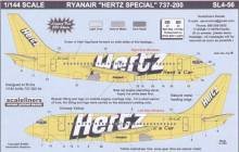 1/144 Boeing 737-200 RYANAIR \"HERTZ Rent a Car\"