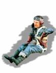 1/48 German fighter pilot seated in a/c (WWII)