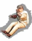1/48 French pilot seated in a/c (WWII)