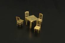 1/144 Table and chairs (PE set)