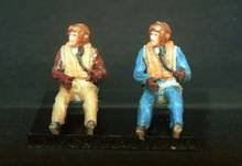 1/72 2x RAF pilots seated in a/c (WWII)