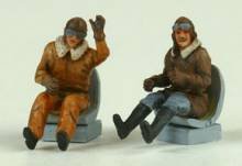 1/72 2x pilots seated in a/c (WW I)