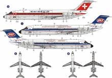 1/144 Douglas DC-9-32 (Swissair, JAT)