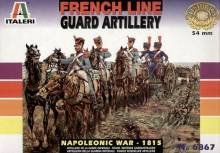 1/32 French Artillery Train. 6 horses with 3 riders. 1 limber wi