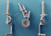 1/48  P-51 Mustang Landing Gear (Tamiya, ICM)