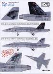 1/72 F/A-18C Hornet J-5017 & J-5018 Staffel 17 & 18 Swiss Air Fo
