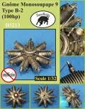 1/32 Gnome Monosoupape 9 Type B-2 100hp Engine