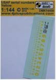1/144 Decals USAF serial numbers - Yellow