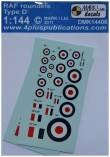 1/144 Decals RAF roundels Type D (2 sets)