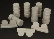 1/48 Fuel drums - 3 types (6 pcs.)