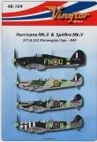 1/48 Hurricane Mk.II and Spitfire MK V with Norwegian Sqns