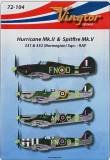 1/72 Hurricane Mk.II and Spitfire MK V with Norwegian Sqns