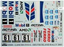 1/43 Lancer EVO VI Mobil 1 (Deutschland 2003)
