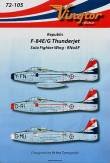 1/72 F-84E/G Thunderjet (3) Solar Fighter Wing, R. Norwegian AF.