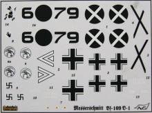 1/72 Messerschmitt Bf 109 D-1 WWII German Fighter