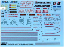 1/12 Hayate Moto GP 2009 #33 M.Melandri (TRANSKIT)