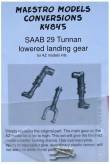 1/48 SAAB 29 Tunnan - lowered landing gear (AZ)