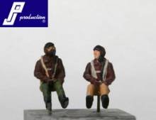 1/72 2x US Pilots seated in a/c (WW2)