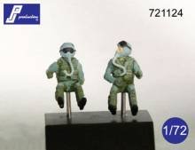 1/72 2x F-16/F-18 pilots seated in a/c