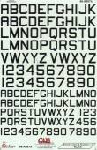 1/48 Black Stencil Letters and Numbers