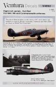 1/48 8" RAF serial numbers and letters, DULL RED