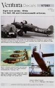 1/72 4" & 8" RAF and Australian serial numbers and letters, WHIT