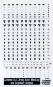 1/35 Modern US Army Rank Marking&Regiment Insignia