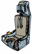 1/48 Ejection Seats for A-4, A-7, B-57, S-3, early A-10, & F-15