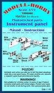 1/72 Handley-Page Halifax Mk.I/Mk.II instrument panel (Revell)