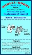 1/72 Mikoyan MiG-21F-13 instrument panel (Revell)
