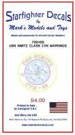 1/700 USN Nimitz Class CVNs