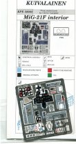 1/32 MiG-21F Interior - colour PE set (TRUMP)