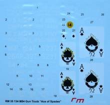 1/35 Decal for M54 Gun Truck \'Ace of Spades\'