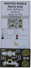 1/48 SAAB 32 Lansen - ladder&FOD (colour PE set)
