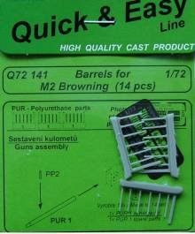 1/72 Barrels for M2 Browning (14 pcs.)
