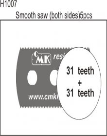 Smooth saw (both sides) 5pc.