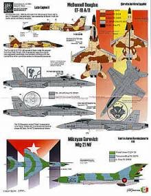 1/72 Latin Eagles Pt 2 EF-18A/B, MiG-21MF, F-16A/B, F-5E