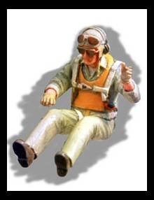 1/48 US Navy fighter pilot seated in a/c (WWII)