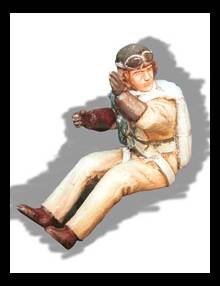 1/48 French pilot seated in a/c (WWII)