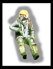 1/48 F-104 pilot seated in a/c